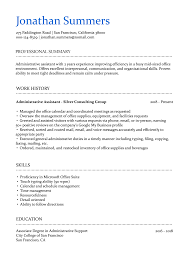 Common skills for an administrative assistant Administration Assistant Resume Sample Tips Online Resume Builder