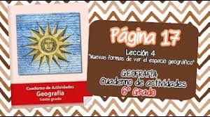 Prima persoană care a folosit cuvântul „geografie a fost eratosthenes (276—194 î.hr.). Nuevas Formas De Ver El Espacio Geografico Pagina 17 Cuaderno De Actividades Geografia 6 Grado Youtube