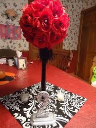 Black And White Centerpieces For Wedding Tables My Centerpiece Mock Up Weddingbee Photo Gallery Red Wedding Decorations Red Wedding Black Centerpieces