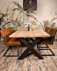 A glass table top can really add elegance and beauty to a dining room table. Table Legs X Model Powder Coated Black Metal Set Of 2 Table Legs Henk Schram Meubelen