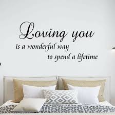 Wall decals for bedroom quotes. Winston Porter Loving You Is A Wonderful Way To Spend A Lifetime Bedroom Quotes Wall Decal Reviews Wayfair