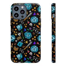 Dungeons and Dragons Tough Phone Case, Black, iPhone 13 12 11 Pro Max Xr Xs  Max Mini 8, Google Pixel 6 5, Samsung Galaxy S22 S21 S20 S10