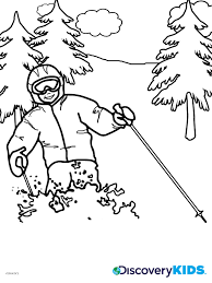 Printable water ski coloring page3bcf coloring page. Skiing Coloring Page Coloring Home