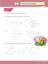 Paginas 59 60 61 desafios matematicos cuarto grado.paginas 59 60 61 desafios matematicos cuarto grado : Partes De Un Todo Bloque Ii Leccion 29 Apoyo Primaria