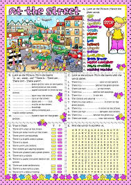 At The Street Teaching English Grammar English Lessons English Activities