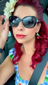 Can we take a moment to appreciate these handmade earrings from MG Clay Co.  ? Perfect match to my cherry dress from Retro Vixen. But these Tiffany &  Co. glasses tho…. ❤️❤️❤️❤️#rvb #rubyvonblush ...