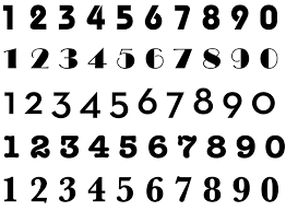 Modern Numbers Sketches Patterns Templates Numbers Font Number Fonts Hand Lettering Fonts
