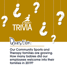 (must be a family name.) if you know the answers to these cartoon tr. Community Sports Therapy Center Cstc Trivia How Many Babies Did We Welcome Into Our Cstcfamily In 2019 Just Know It Was A Lot Facebook