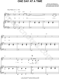 Cristy Lane One Day At A Time Sheet Music In G Major Transposable Download Print Song Notes Sheet Music Song Sheet