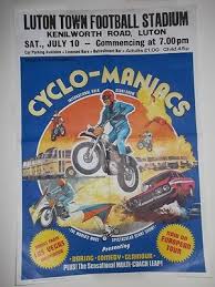 Eddie Kidd Tour Poster Cyclo Maniacs Poster From 1980 S Rare Evel Knievel Era 424567146 Tour Posters Poster Tours