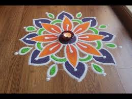 Simple Easy And Quick Freehand Rangoli Designs With Colours Rangoli Designs By Shital Daga Youtube Colorful Rangoli Designs Free Hand Rangoli Design