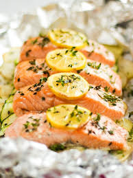 Since we weren't going to eat until after we set up camp, i thought we could cook the fish on the campsite fire pits, since they're cooking time for salmon foil packets can be hard to judge. Baked Salmon Recipe One Pan Meal With Garlic Herbs And Lemon