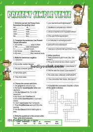 Present Simple Arbeitsblatt Kindergartenebene Arbeitsblatt Kindergartenebene Present S Presente Simple En Ingles Ejercicios De Ingles Presente Simple