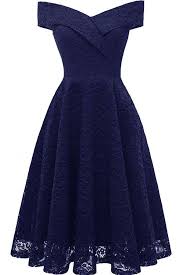 Dark Blue Off Shoulder Short Sleeve Lace Zipper Chic Party Dress With Images Off Shoulder Cocktail Dress Womens Cocktail Dresses Cocktail Dress Prom
