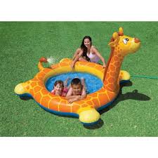 Piscine Pour Enfant Gonflable En Forme De Girafe Intex