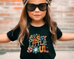 Sassy Little Soul Boho Girls Retro Shirt