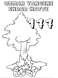 Dere Adli Kullanicinin 2 Sinif Panosundaki Pin Ormanlar Boyama Sayfalari Dogal Afetler