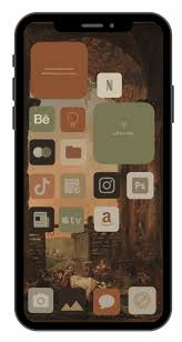 Ios 14 Iphone App Icons And Widgets Autumn Orange And Brown Shades App Icon Widget Homescreen