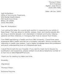 Cover Letter Template Social Work Cover Letter For Resume Cover Letter Example Letter Example