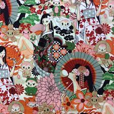 Besides good quality brands, you'll also find plenty of discounts when you shop for cotton fabric japanese anime during big sales. Ft31 Japanese Geisha Fashion Oriental Cartoon Anime Quilt Cotton Quilting Fabric