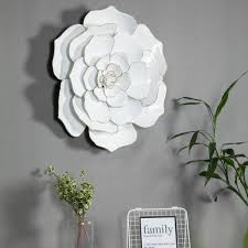 Have you been looking for flower wall art but haven't been able to jump on the price? Luxenhome 24 In Dia Metal White Flower Wall Art Wha541 The Home Depot