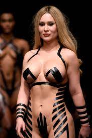 Models wear nothing but black sticky tape in VERY raunchy catwalk show for  body art concept 'The Black Tape Project' | The US Sun