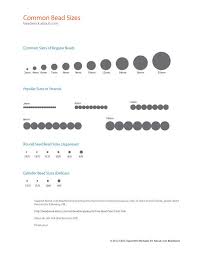 printable seed bead size chart best picture of chart