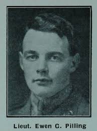 Lieutenant Ewen George Pilling Otago Regiment, N.Z.E.F.. Died Thursday 7  June 1917