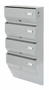 Welche namen dürfen am briefkasten und am klingelschild stehen? Mehreren Briefkasten 4 X Multi Belegung Innen Wohnung Postfacher Briefkasten Ebay
