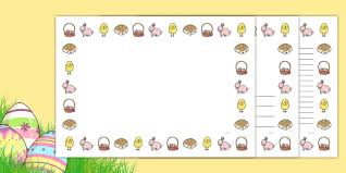 On these free printable borders you will find little easter chickens, big easter roosters made small, because how else can they be on a border these easter borders can be used for a lot of things. Free Easter Printable Activities For Kids Full Page Borders