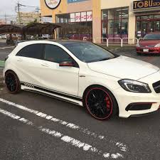 1 Pair 2pcs Car Side Stripes Skirt Decals Sticker 220cm X 11 5cm For Mercedes Benz A Class W176 A180 A200 A250 Amg Bwm E60 E46 Benz Mercedes Benz Benz A Class