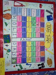 cute ideas for time table chart making