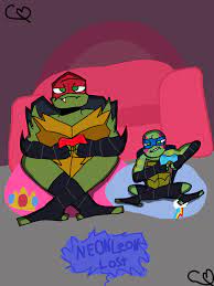 Raph and Leo playing video games :3 : r/RiseoftheTMNT
