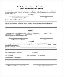 Download babysitting agreement template or service work orders template professional. Free 7 Maintenance Work Order Forms In Pdf Ms Word