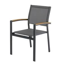 Happy garden vous propose donc des salons de jardin en teck pour votre plus grand plaisir. Fauteuil De Jardin En Aluminium Gris Anthracite Fuji Maisons Du Monde