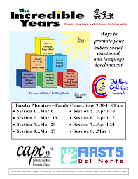 Because peace for children is success for parents. The Incredible Years Baby Parenting Class Del Norte Child Care Council