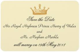 And all the guests' names are etched onto the invite with a calligraphy printer. Harry Meghan Start Planning Your Royal Wedding Viewing Party Today Partyideapros Com