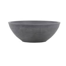 Arcadia Garden Products Garden Bowl 8 In X 3 In Dark Charcoal Psw Pot M20dc The Home Depot Arcadia Garden Planters Bowl