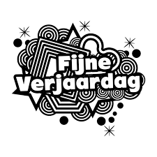 Niederlandische Geburtstagsgrusskarte Auch Fur Druck Stock Abbildung Illustration Von Frauen Geschenk 85982740