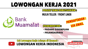 Informasi loker terkini seluruh indonesia untuk bulan ini mungkin sobat gingsul.com ada yang ingin bekerja di perusahaan atau kantor dengan bayaran di atas hari ini tim gingsul ingin berbagi peluang kerja terbaru di untuk sobat semuanya. 2 Lokasi Lowongan Kerja Teller Bank Muamalat 2021 Lowongan Kerja Palangkaraya Loker Sidempuan Youtube