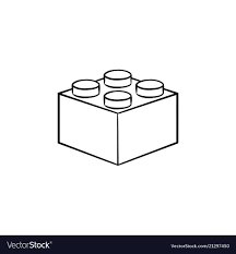 Black And White Lego Bricks Clipart Building Block Hand Drawn Outline Doodle Icon Vector Image On Vectorstock Lego Tattoo How To Draw Hands Doodle Icon