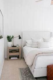 serena lily bedside table lulu georgia upholstered bed mcgee co leather ottoman vintage inspired rug tar in 2021 guest bedroom makeover upholstered beds home