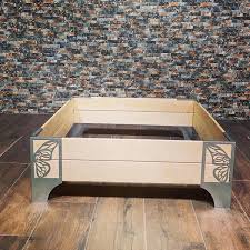 Ahsap Sebze Bitki Yatagi 120 Cm X 120 Cm X 28 Cm Kelebek Motifli 2020 Dekor Duzenleme Urunler