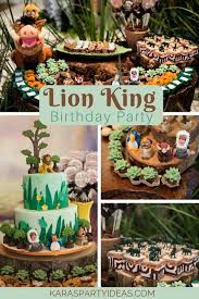 Birthday Theme For 1 Year Old Baby Boy Lion King Birthday Party Kara S Party Ideas Lion King Birthday Lion King Birthday Party Ideas Lion Birthday