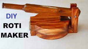 How To Make Roti Maker At Home Wooden Roti Machine Roti Wooden Maker