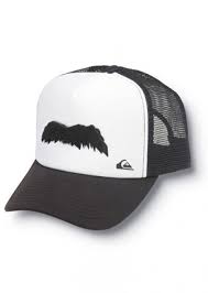 Detachable Wearable Mustache Trucker Hat From Quiksilver Amazing Trucker Hat Moustache Hats