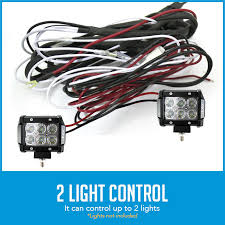 To achieve clear lightning in the dark so, in this process, you can see how you can wire an led light bar without a relay. Wiring Loom Harness For Led Hid Fog Spot Work Driving Light 12v 40a Switch Relay