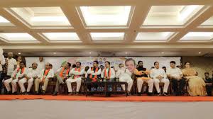 Chitra wagh and bjp have slammed the maha vikas aghadi (mva) government saying that acb's move was a political vendetta. Ncp Congress Leaders Including Sandeep Naik Chitra Wagh Vaibhav Pichad Madhukar Pichad Join Bjp