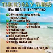 10 Day Shred With The Help Of Juice Plus Nutrition Juice Plus Shakes Juice Plus 10 Day Shred