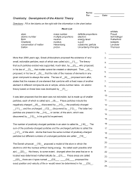 Worksheet development of atomic theory answers it will show the progression about the best way to solve the fraction problems this shows page some of the worksheets displayed are work development of. Development Of Atomic Theory Paragraph